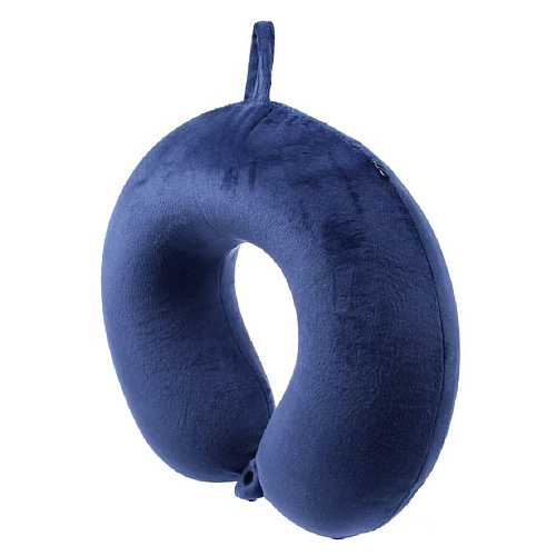 Подушка для путешествий "Однотонная", Memory Foam (синяя)