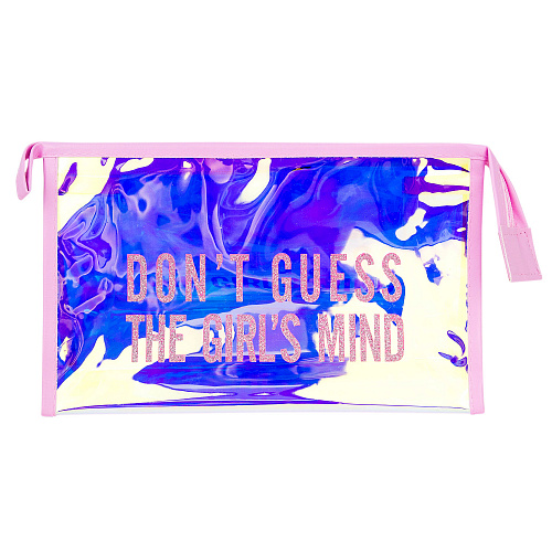Косметичка "Don't guess" (розовый)
