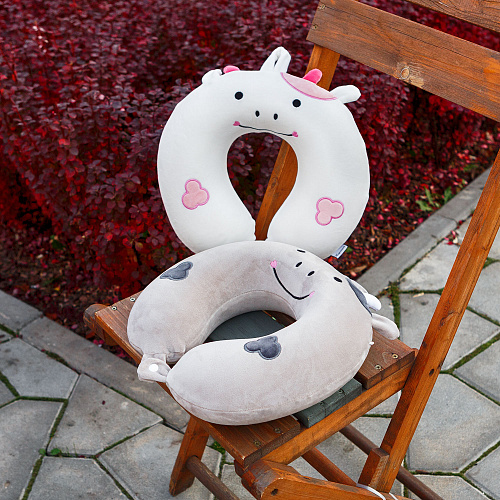 Подушка для путешествий "Бычок" (белый)