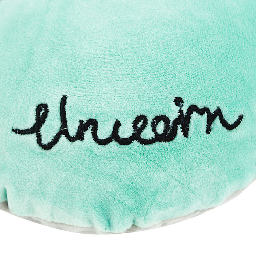 Подушка для путешествий "Единорог спит", Memory Foam  (мята)