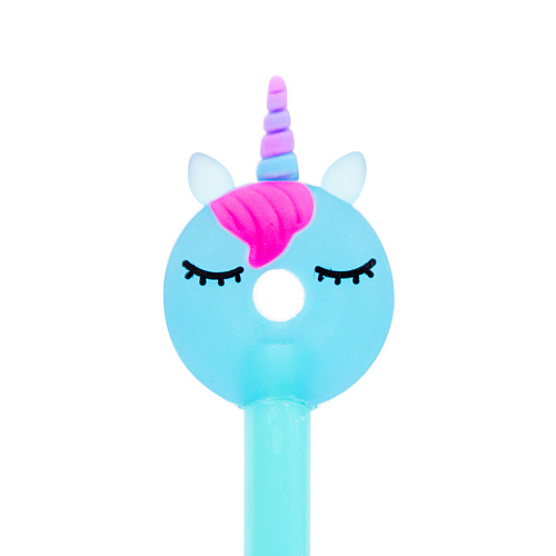 Ручка "Пончик-единорог" голубой