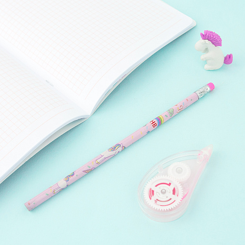 Набор карандашей "Единорожки" (розовый)