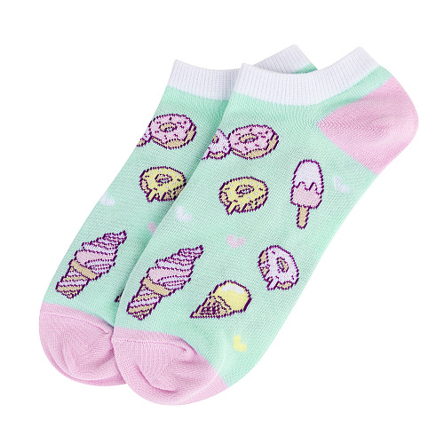 Носки короткие "Ice cream", разм.35-39