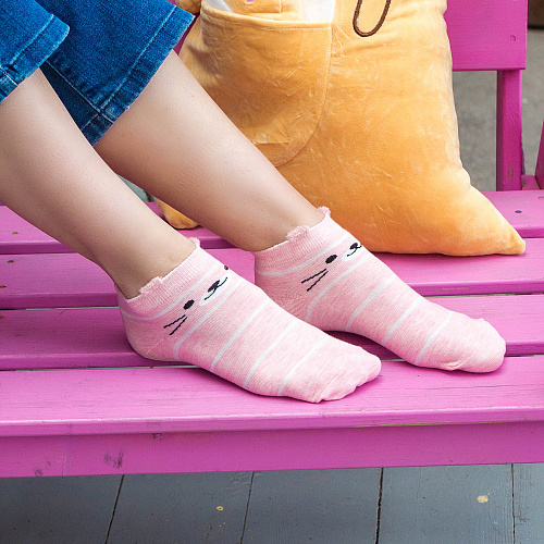 Носки "Зверушки" (розовые)