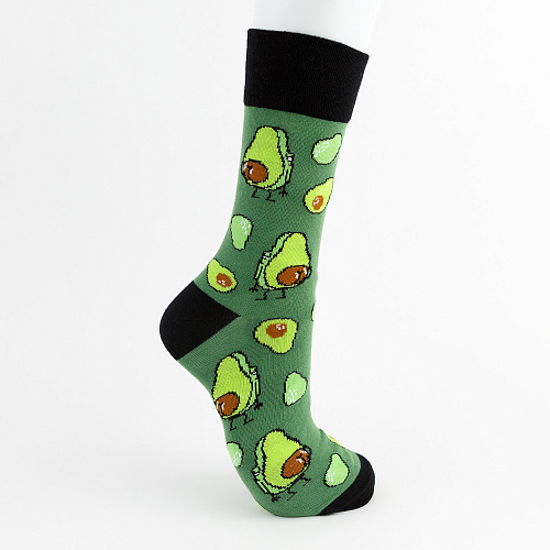 Носки "Равнодушное авокадо", разм.40-45