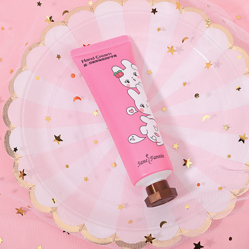 Крем для рук фруктовый "Веселые зверята" розовый