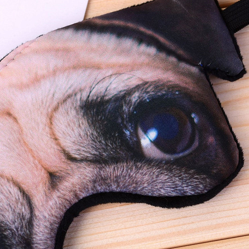 Маска для сна "Мопсик"