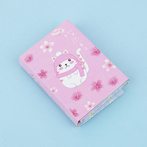 Набор стикеров "Белый кот" (в шапке)