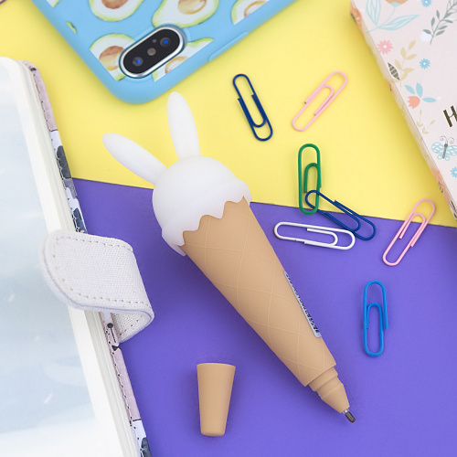 Ручка "Bunnie sugar cone" (белая)