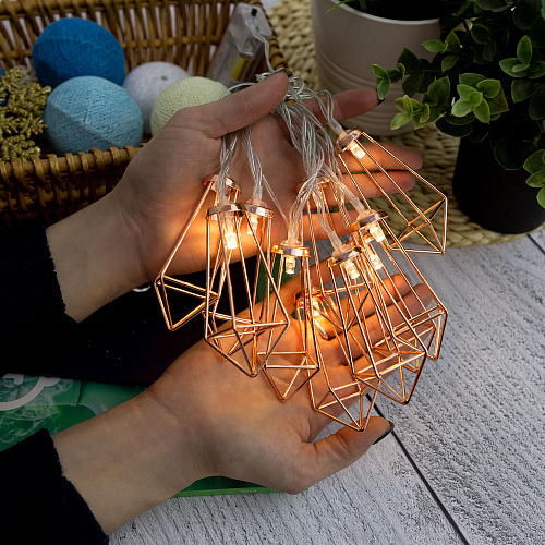 Гирлянда "Грани" LED, батарейка