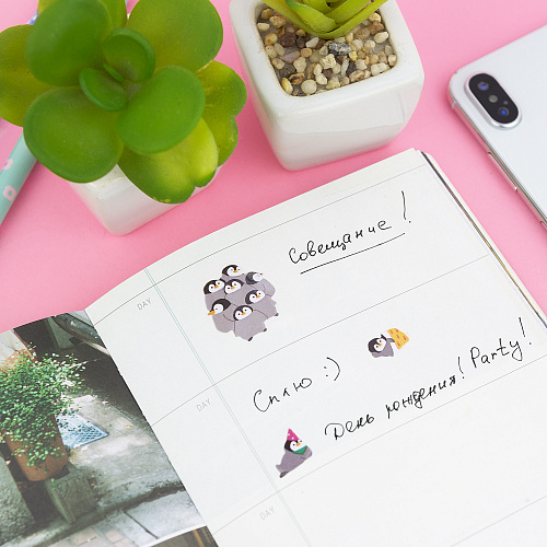 Наклейки "Пингвины"