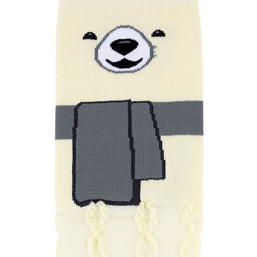 Носки "Уютная зима" (белый медведь)