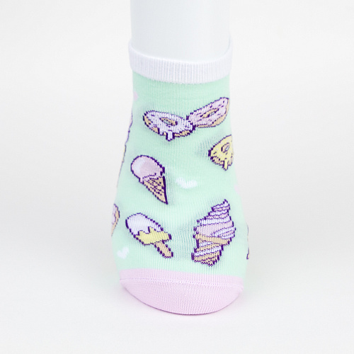 Носки короткие "Ice cream", разм.35-39