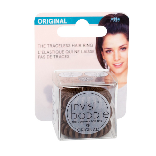 Best Резинка-браслет для волос invisibobble ORIGINAL Pretzel Brown (с подвесом)