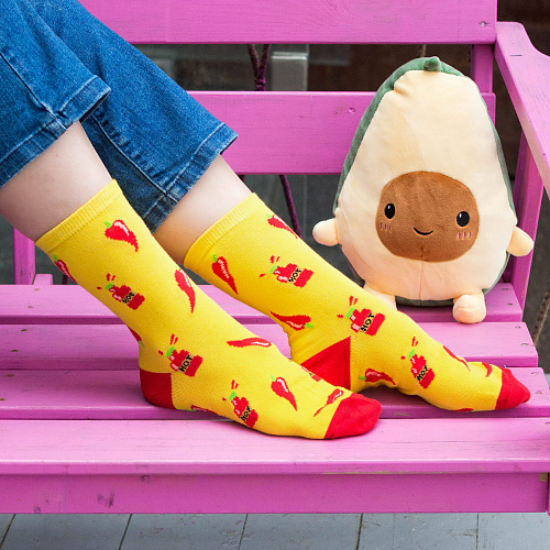 Носки "Перцы", разм.40-45