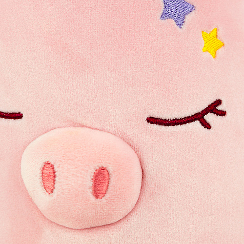 Игрушка-подушка "Свинка со звездой" (розовая)