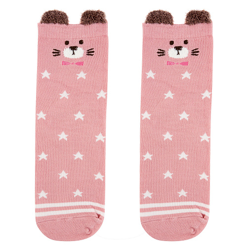 Носки удлиненные "Pinky" (розовые в звездочку)