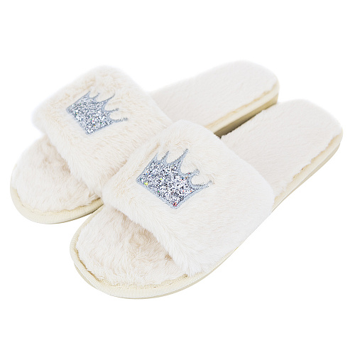 Тапочки "Корона" (бежевые)