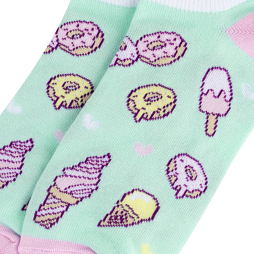 Носки короткие "Ice cream", разм.35-39