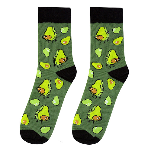 Носки "Равнодушное авокадо", разм.40-45