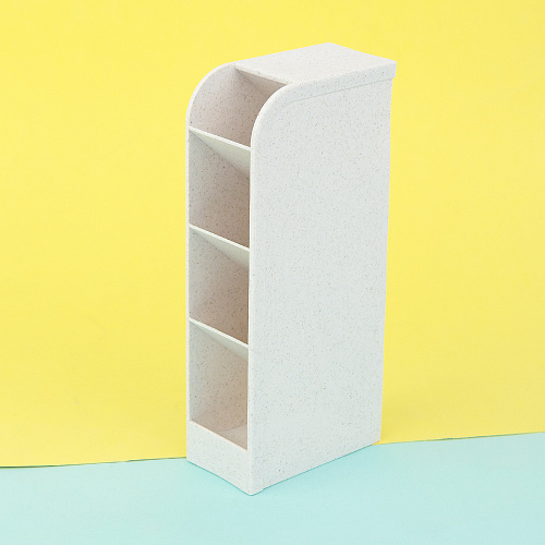 Подставка для ручек узкая (бежевая)