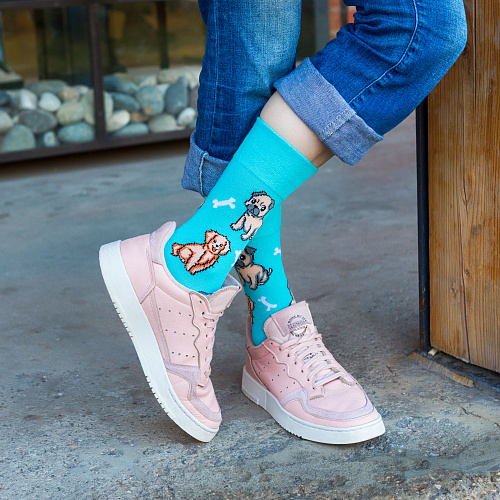 Носки "Собачки", разм.35-39