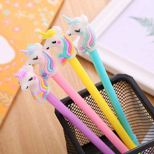 Ручка "Единорог радужный" желтый