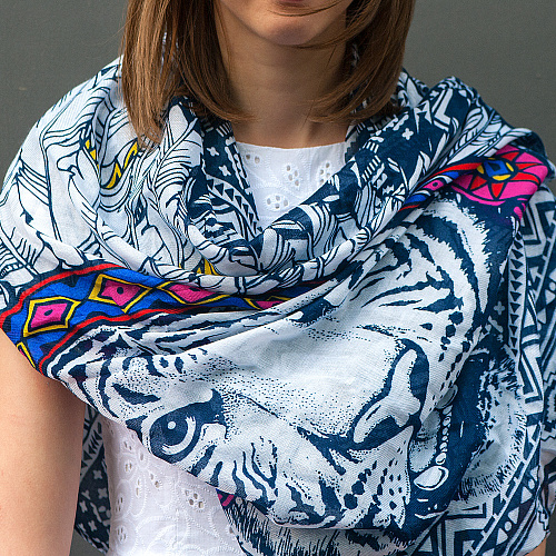 Шарф "Ethnic tiger"