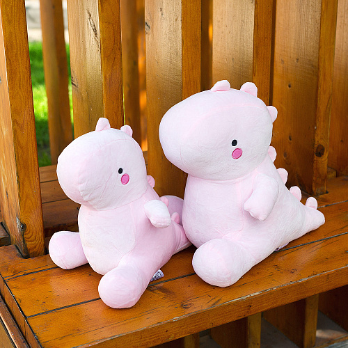 Игрушка-подушка "Динозавр" (розовый маленький)