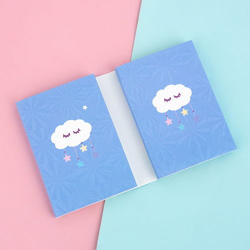 Набор стикеров "Flying unicorn" (синий)