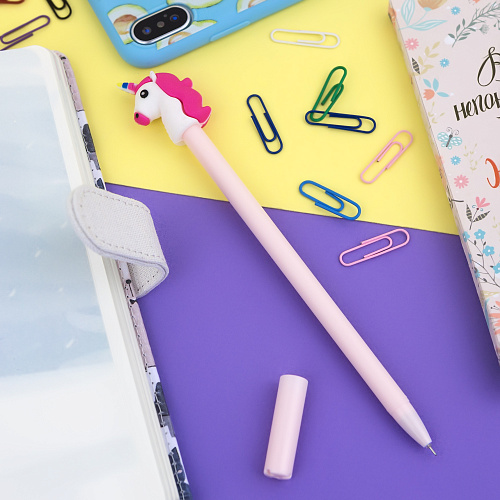 Ручка "Unicorn emoji" (бежевая)