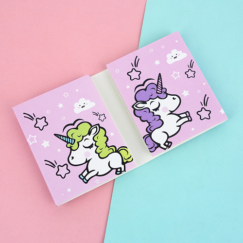 Набор стикеров "Единорожка" (розовый)