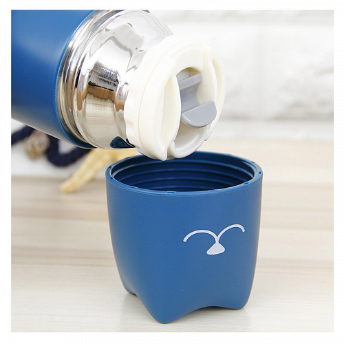 Термос "Lovely cat" (серый)