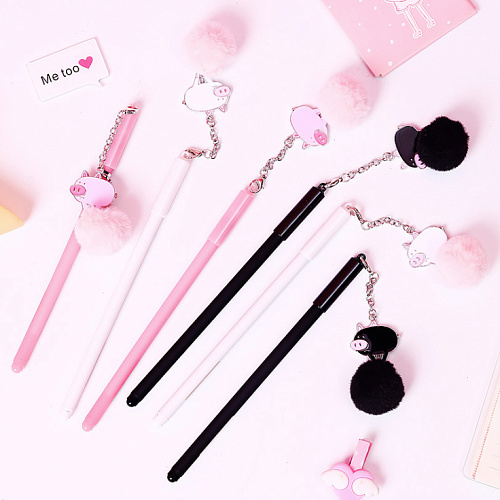 Ручка "Piggy & fur" (розовая)