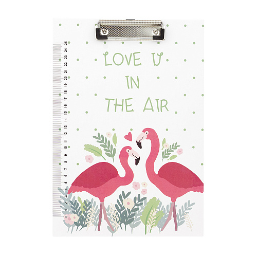 Папка-планшет "Фламинго" (два фламинго)