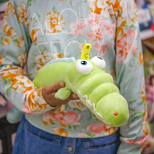 Игрушка-подушка "Крокодил"