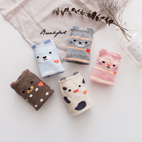 Носки "Зверушки" (серые)