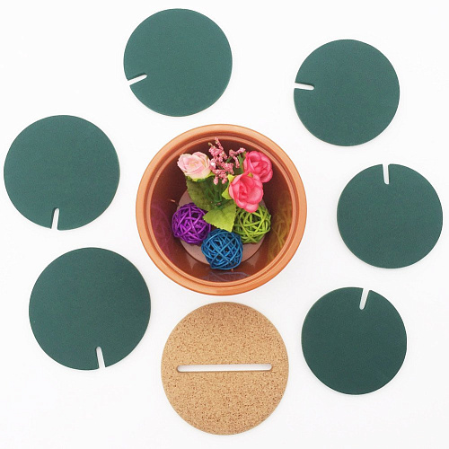 Набор подставок под кружки "Кактус"