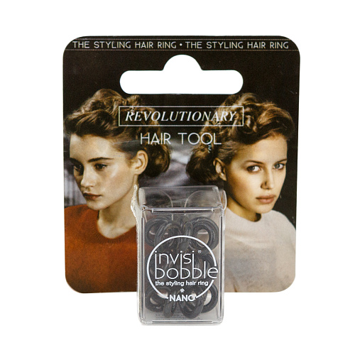Best Резинка-браслет для волос invisibobble NANO (с подвесом) True Black