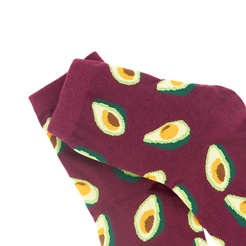 Носки "Авокадо" (бордовые)