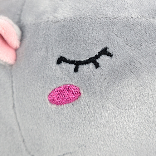 Игрушка-подушка "Единорог с сердечком" (серый)