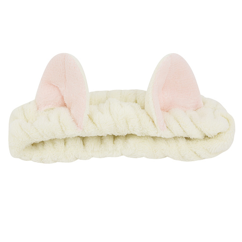Повязка на голову "Ушки мишки", молочный