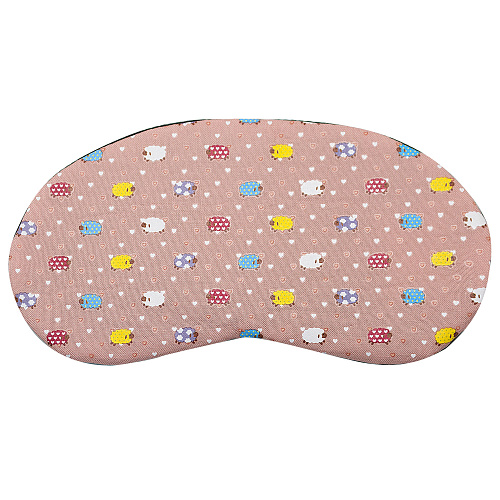 Маска для сна "Барашки" (розовая)