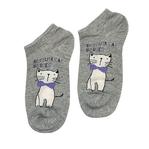 Носки "Кот" (серые)