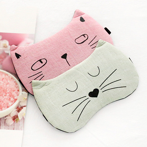 Маска для сна "Мордочка кота" (розовая)