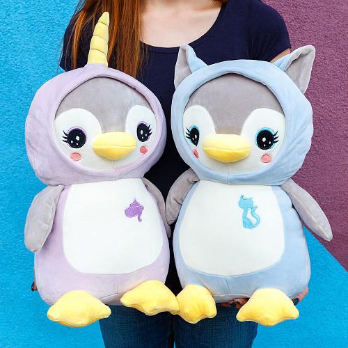 Игрушка-подушка "Пингвин-котик" 45см