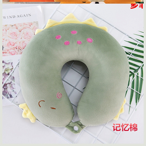 Подушка для путешествий "Дино" (зеленая)