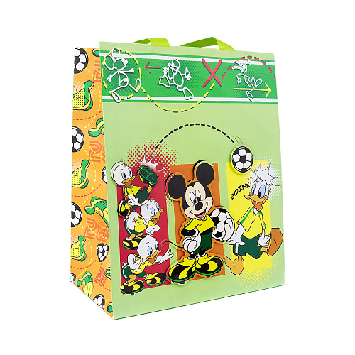 Подарочный пакет с объемной аппликацией, 26 х 32 х 15 см (в ассортименте)