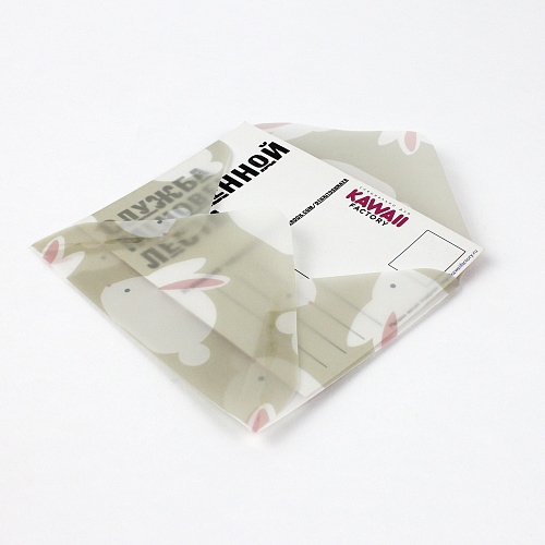 Конверт "кролики на бежевом"