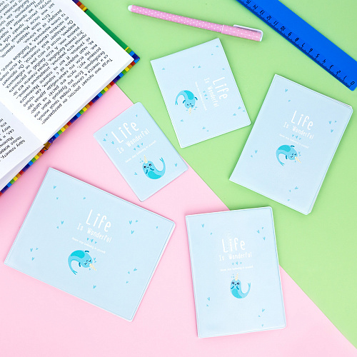 Обложка на зачетную книжку "Life is unicorn-fish"